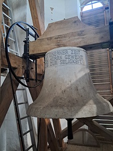 alte Glocke im Turm der Stadtkirche © Susann Seidel